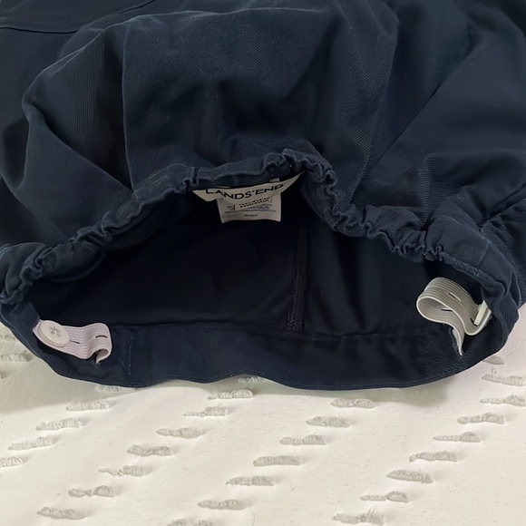 🦋 Lands End Girl’s Pleated Skort School Uniform Top of Knee (6) Navy Blue - Picture 4 of 4